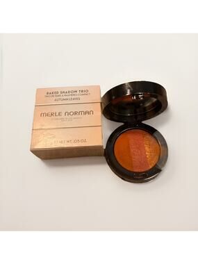Merle Norman Baked Shadow Trio Autumn Leaves New In Box